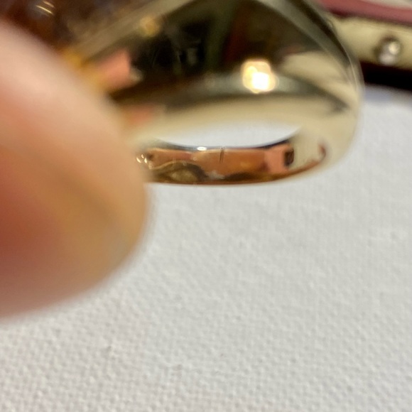 Super Bowl style 1 Ct. Diamond Mens solid 10K Gold Ring